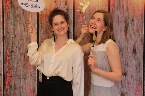 Collage mit Hintergrundleinwand